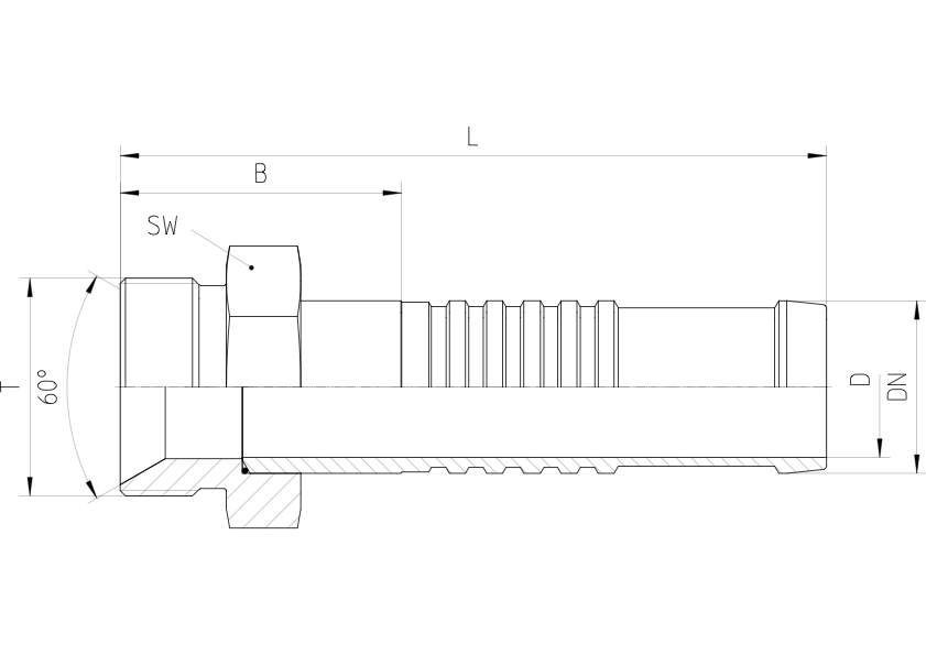  AGR cylindrical straight