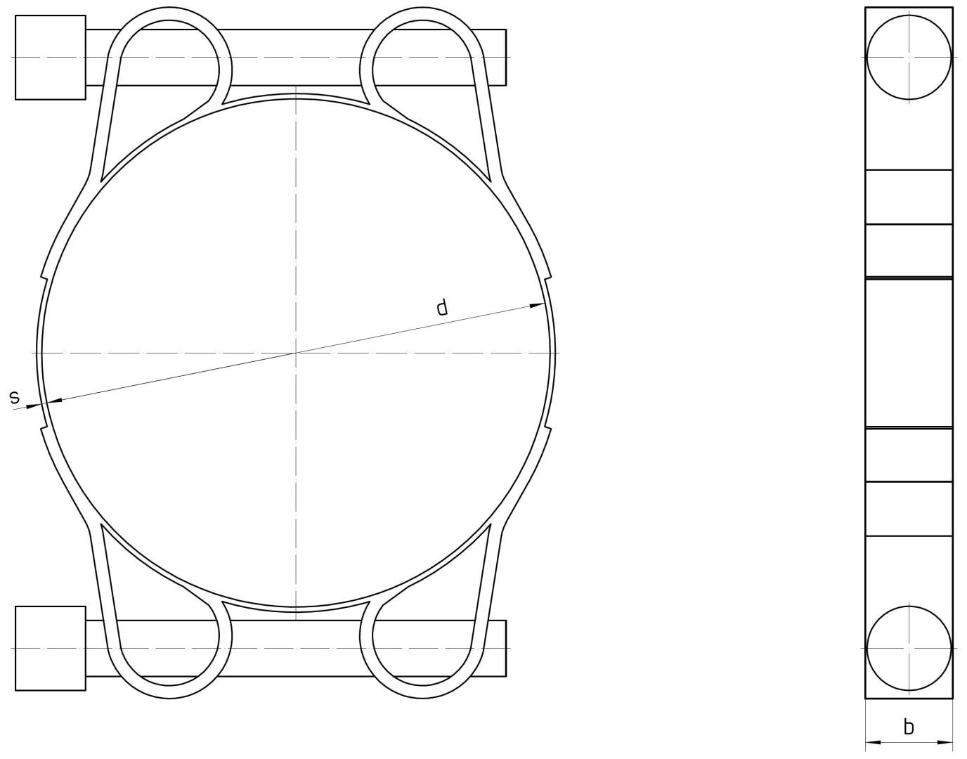 Hose clamp two piece 219