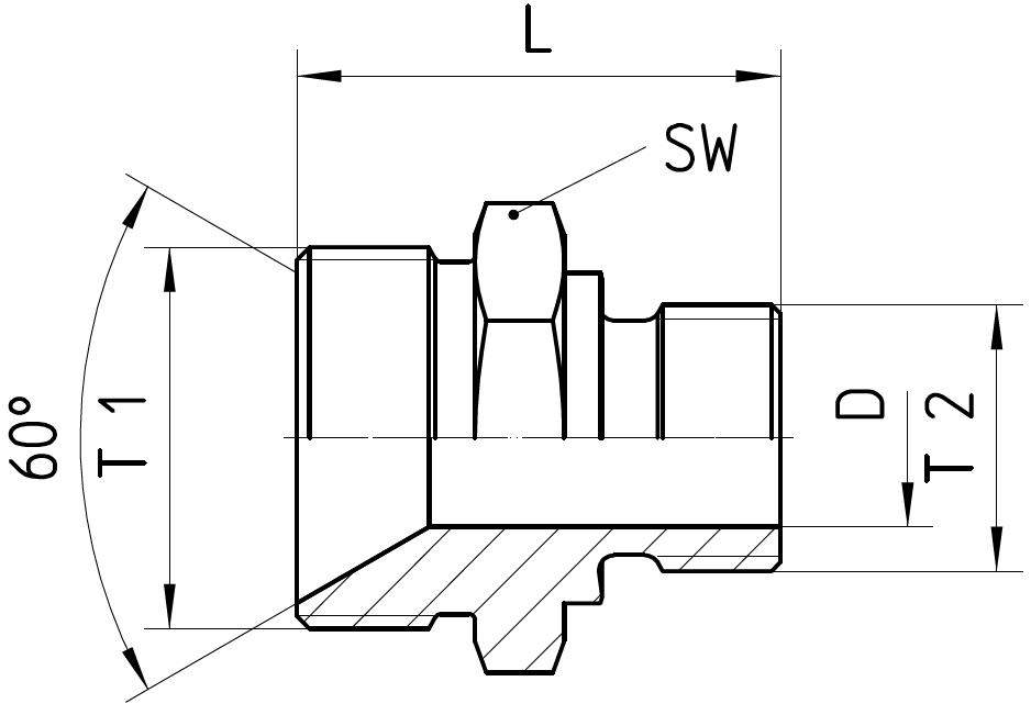 Threaded branch