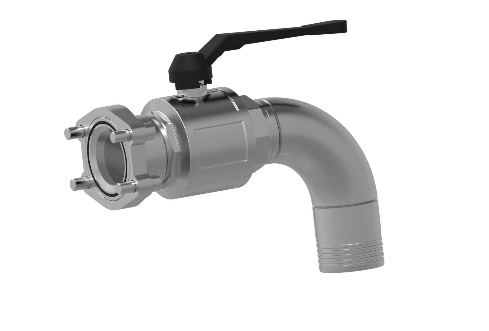 Ball valves with SAE flange connection 90° 2nd variant