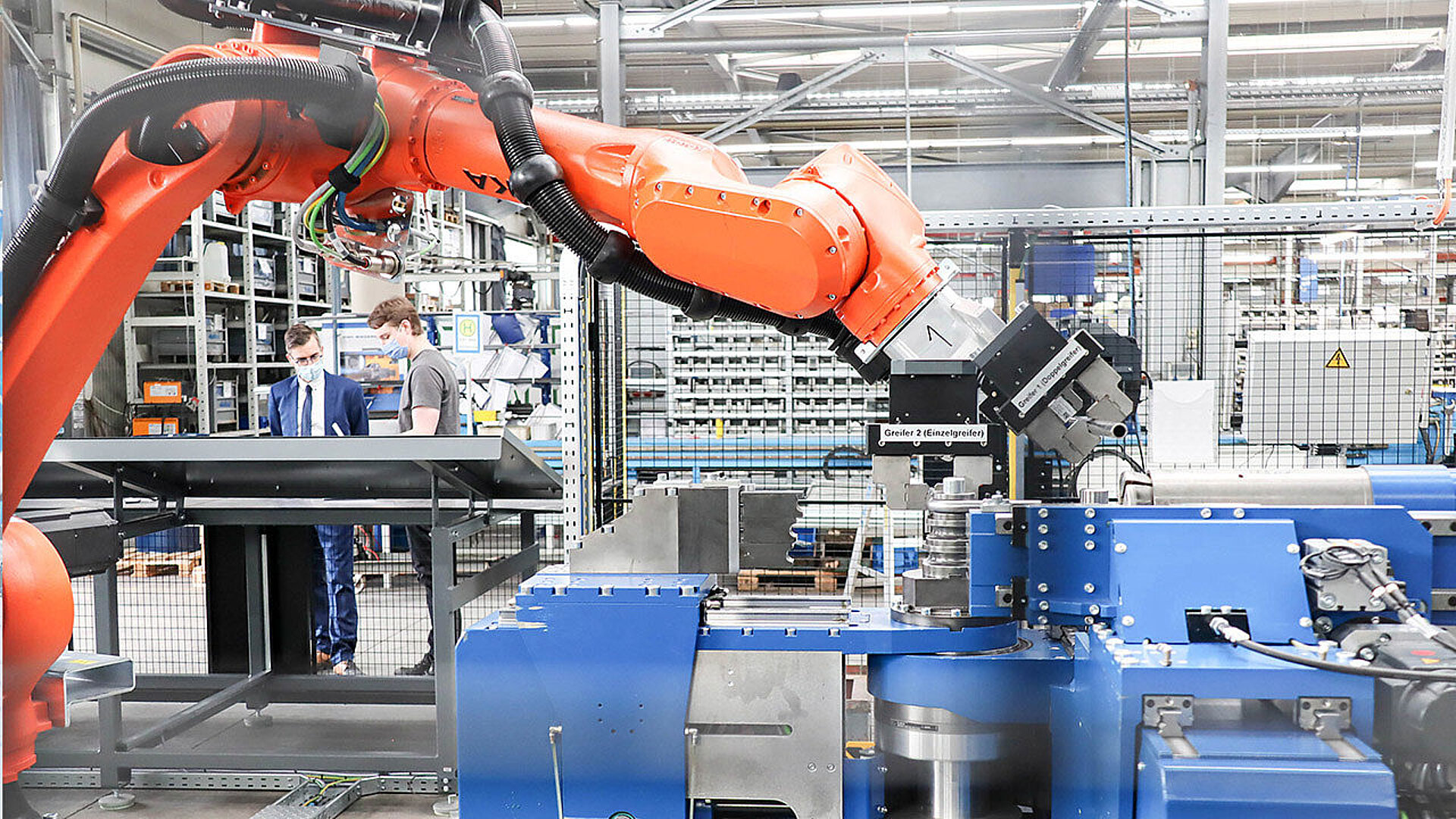 Biegeroboter in Aktion