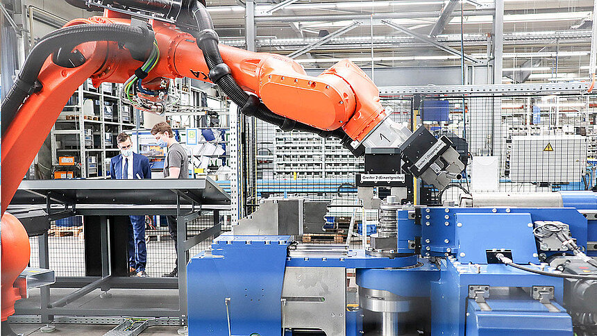 Biegeroboter in Aktion