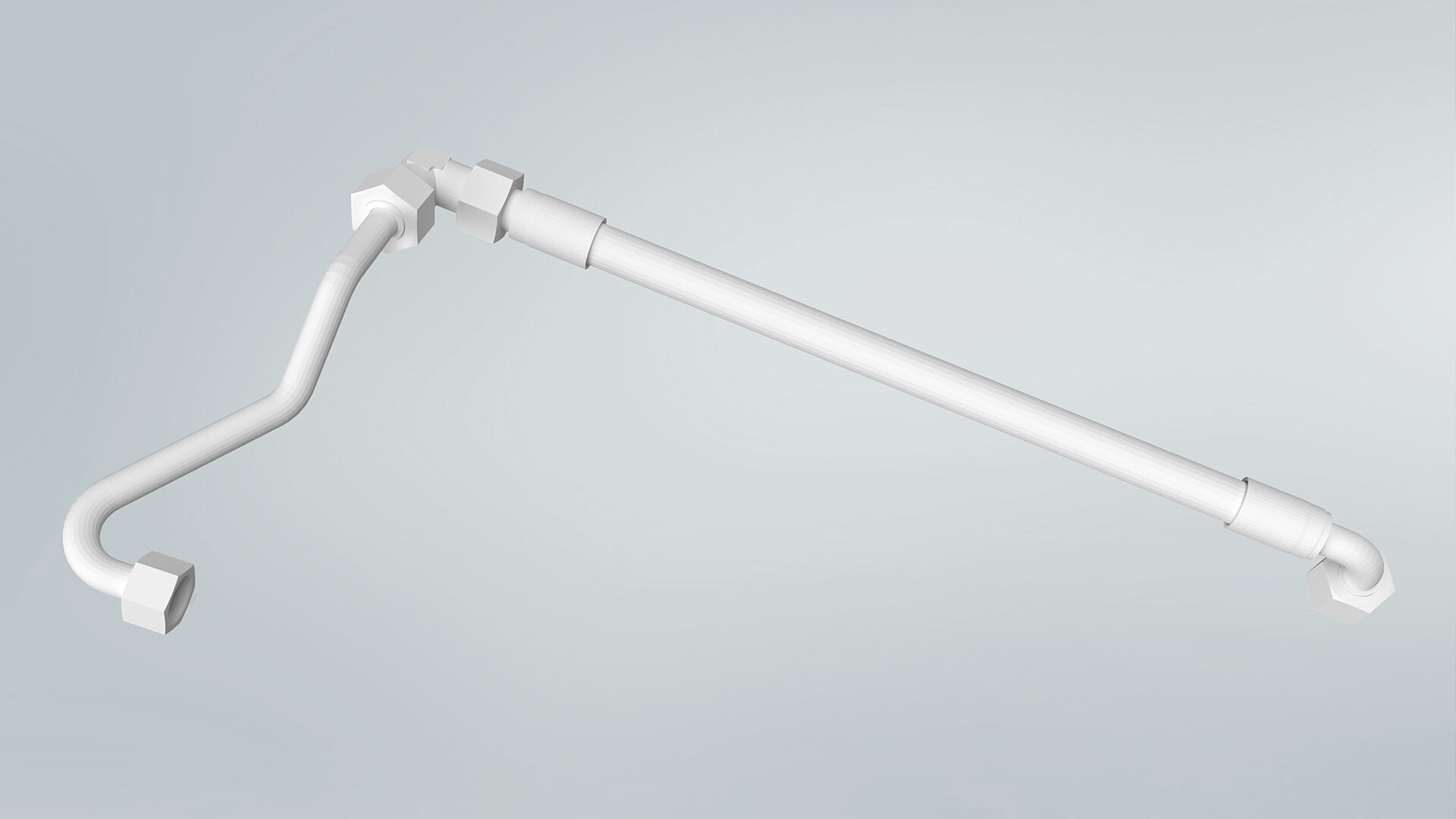 3 dimensional Gebogenes Hydrauliksystem 3D-Modell