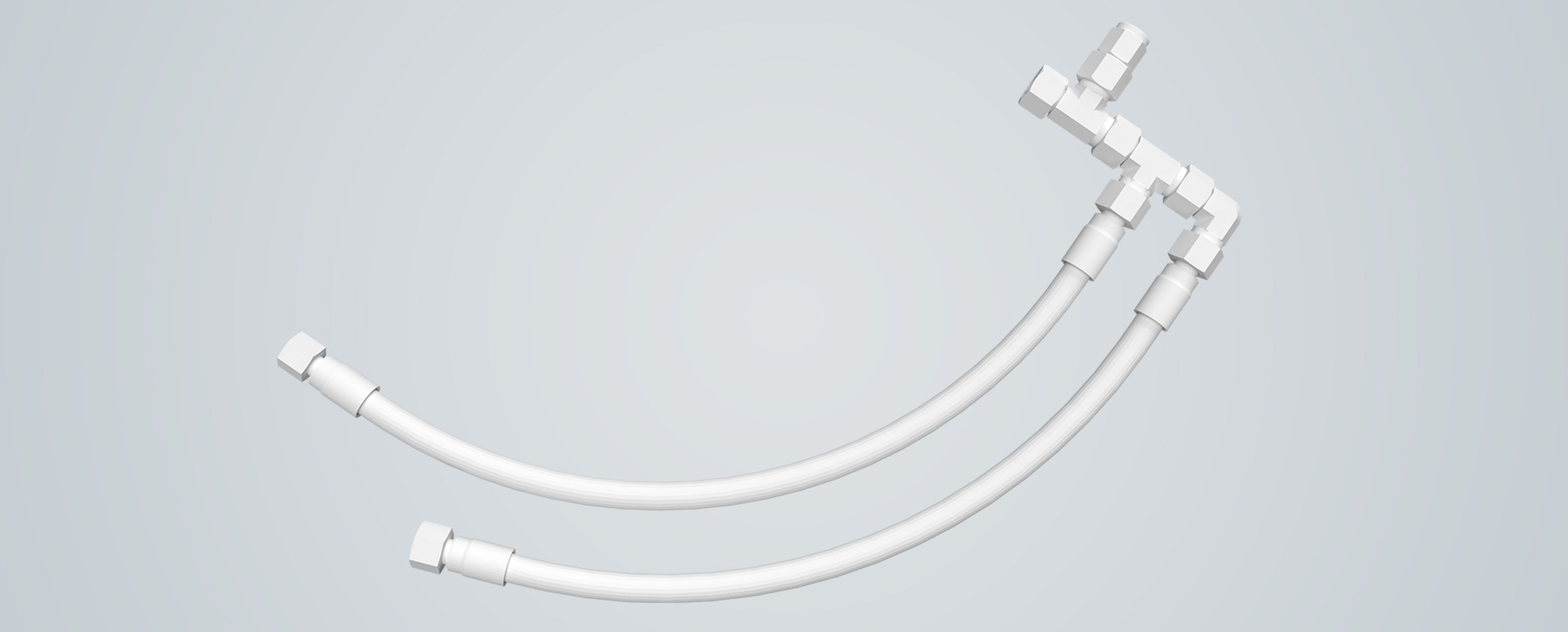 3D-Modell Verschraubung Verzweigung