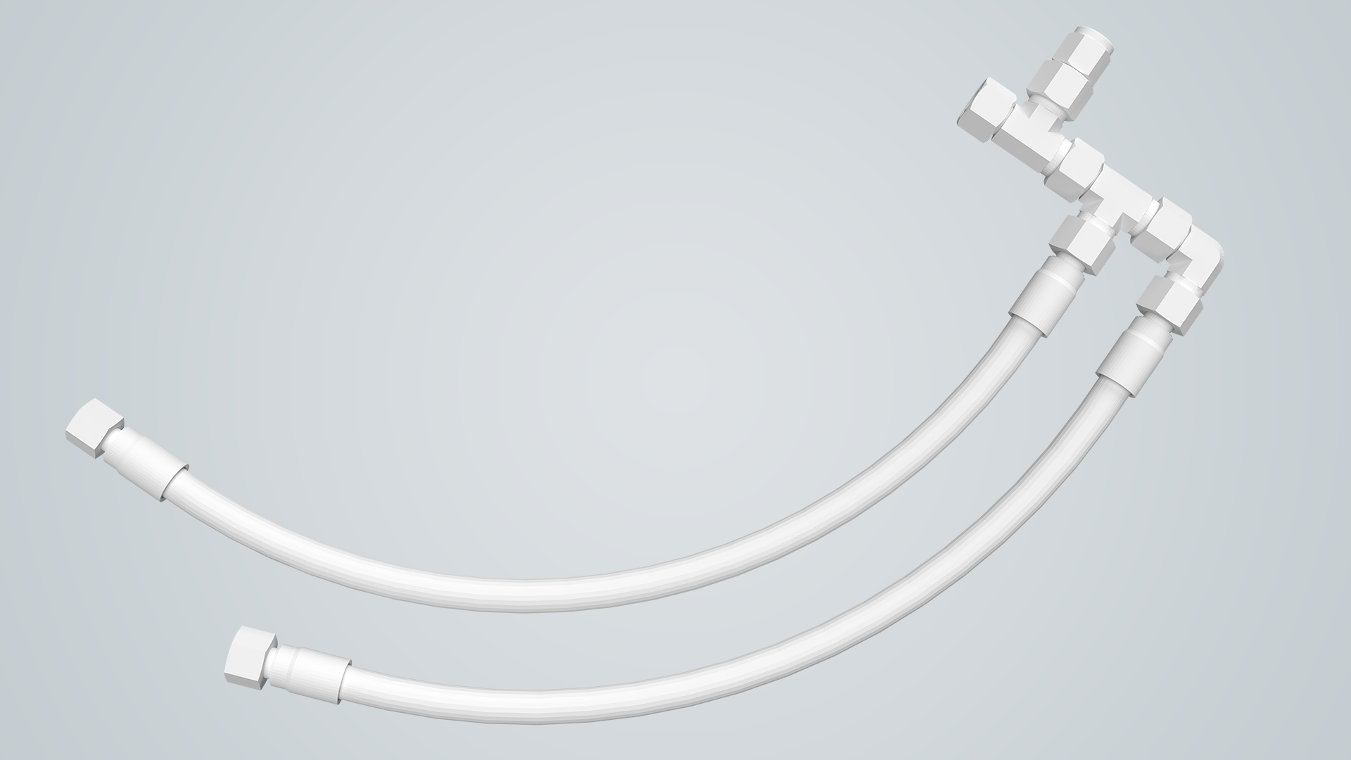 3D-Modell Verschraubung Verzweigung