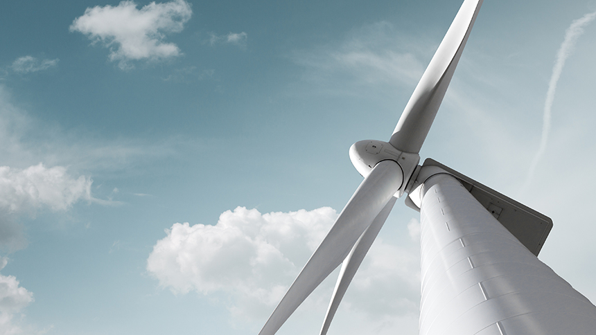 Windmühle blauer Himmel